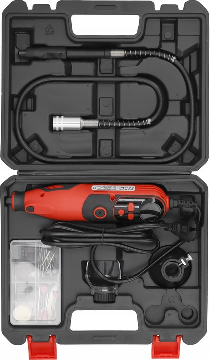 MINI SZLIFIERKA 3,2mm SIECIOWA 130W 83el. REGULACJA PRĘDKOŚCI YATO