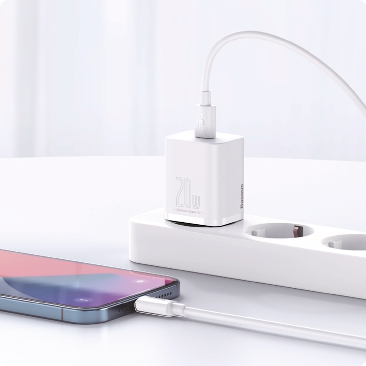 Ładowarka sieciowa Baseus do Apple ipone X 11 12 13 kabel Lightning USB-C