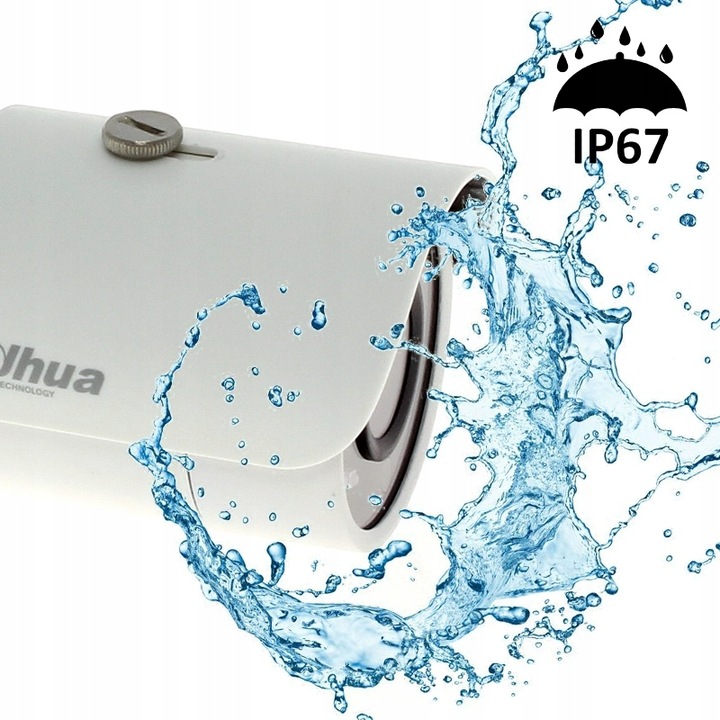 MOCNY Zestaw Monitoringu DOMU do rozbudowy 4 KAMERY IP DAHUA POE 4 MPx