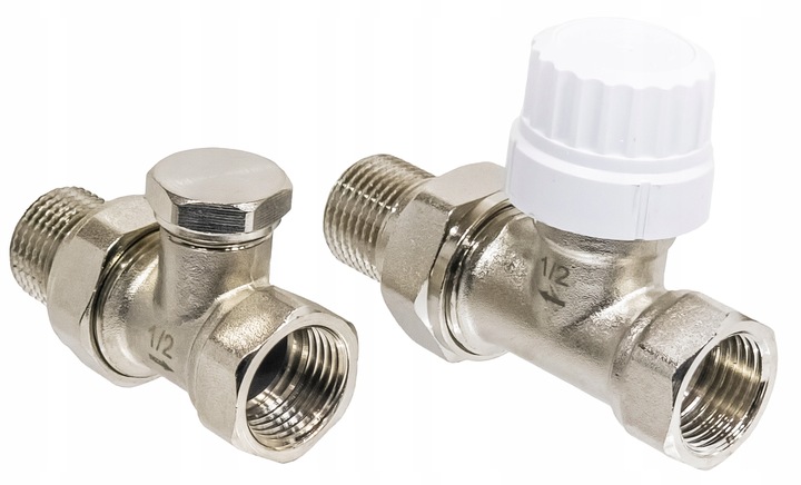 ZESTAW TERMOSTATYCZNY PROSTY Z NASTAWĄ WSTĘPNĄ ZAWÓR ZASILAJĄCY