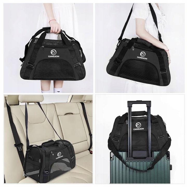 SOLIDNY Transporter dla Kota Psa Zwierząt Torba Podróżna MIĘKKA MATA GRATIS