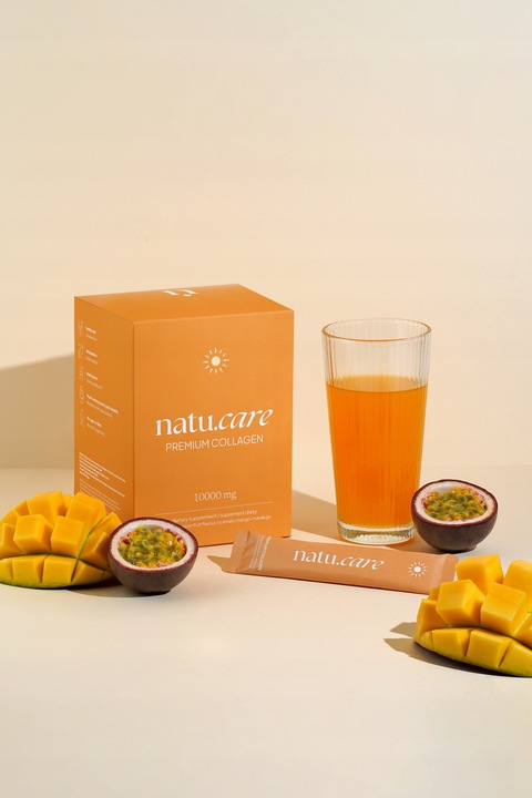 Kolagen Rybi Do Picia Na stawy w Proszku 10000 mg Natu Care Mango-Marakuja