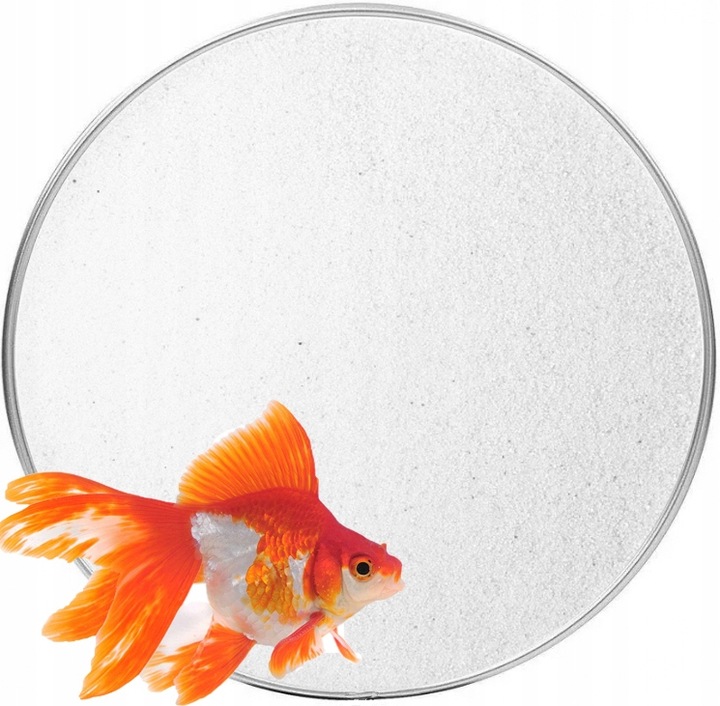 Biały drobny piasek kwarcowy do akwarium 25 KG