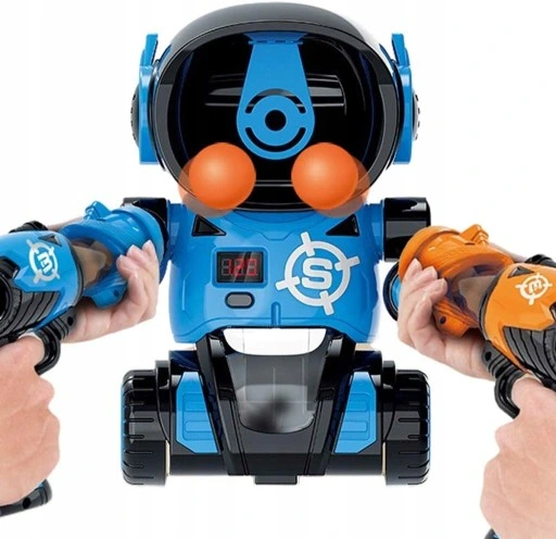 ROBOT CEL do STRZELANIA GRA 2 PISTOLETY NA KULKI