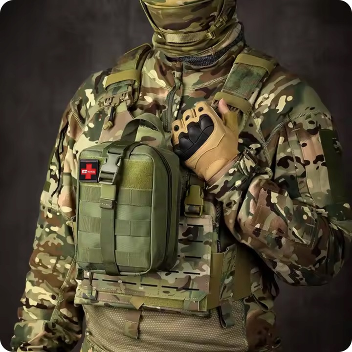 Torba taktyczna apteczka pierwszej pomocy z wyposażeniem 84 elementów IFAK