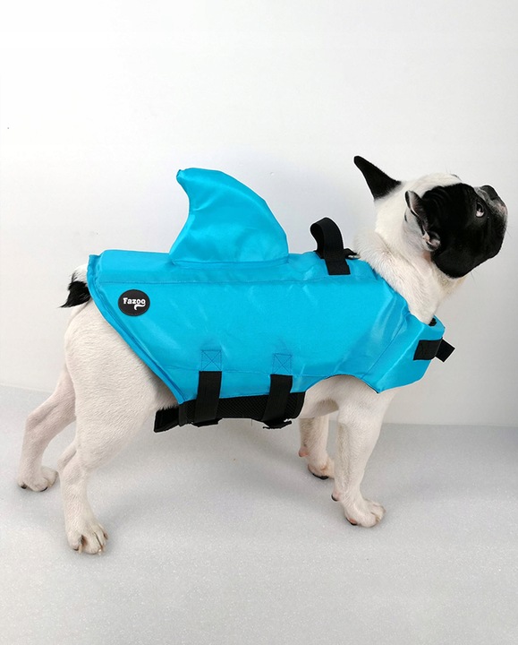 KAPOK KAMIZELKA RATUNKOWA DLA PSA do Wody Rekin S Ubranko do Pływania Fazoo
