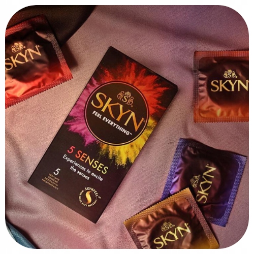 SKYN SENSES mix prezerwatywy potęgujące orgazm z wypustkami 10 szt.