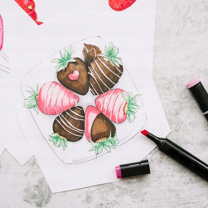 MARKERY ALKOHOLOWE FLAMASTRY MAZAKI PISAKI DWUSTRONNE ZESTAW 80 SZT + TORBA