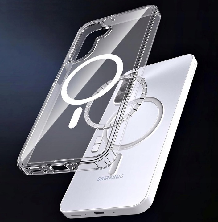 Etui do SAMSUNG GALAXY A56 / A36 do MagSafe WZMACNIANE CLEAR +2szt. SZKŁO