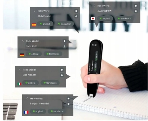 TRANSLATOR TŁUMACZ JĘZYKÓW DŁUGOPIS ELEKTRONICZNY SKANER TEKSTU I MOWY