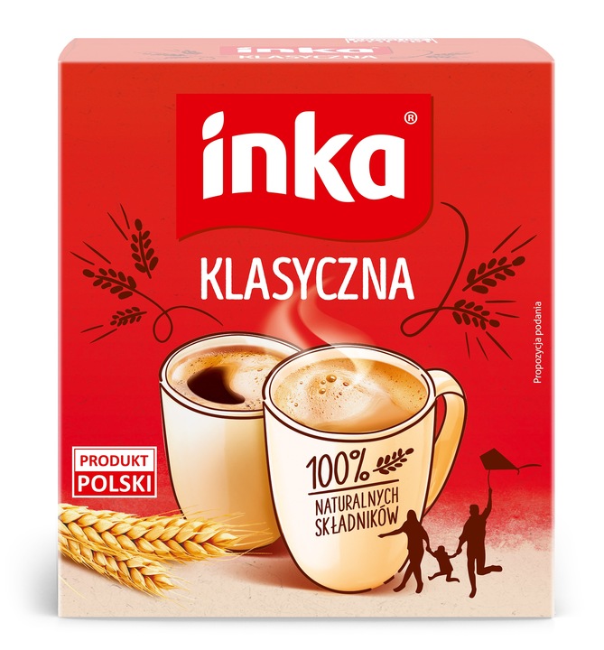 Inka Rozpuszczalna kawa zbożowa klasyczna 150 g x40