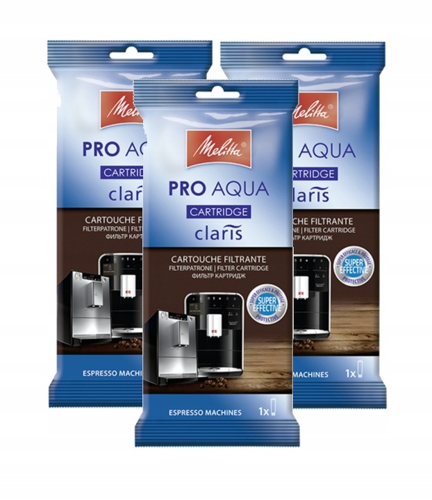 3x Filtr Wody Wkład Zmiękczający Ekspresu Melitta