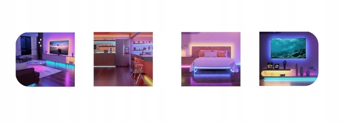 Taśma LED 6M RGB 5050 Bluetooth APLIKACJA MOBILNA Pilot Czujnik Muzyki