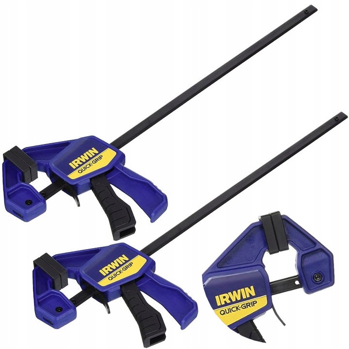 IRWIN ŚCISK STOLARSKI SZYBKOZACISKOWY AUTOMATYCZNY 300mm 63kg 2szt.