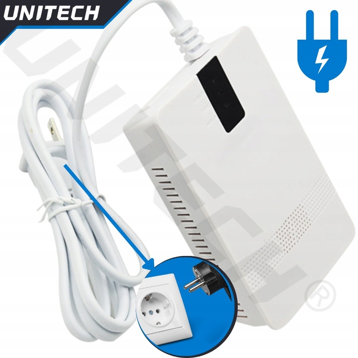 CZUJNIK GAZU ZIEMNEGO LPG METANU GAZÓW PALNYCH PPM ALARM ŚWIETLNY