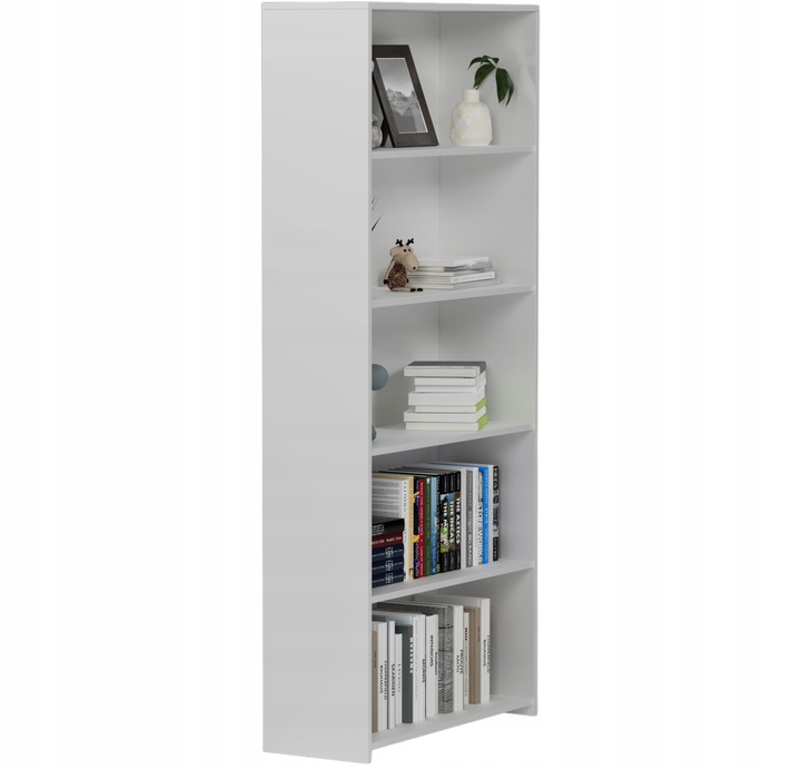 REGAŁ 80CM PÓŁKA SZAFKA KSIĄŻKI SEGREGATORY BIAŁY