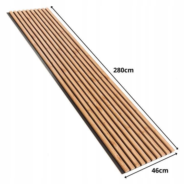 LAMELE ŚCIENNE NA FILCU 46x275 AKUSTYCZNE DĄB NATURALNY WOTAN SONOMA CRAFT