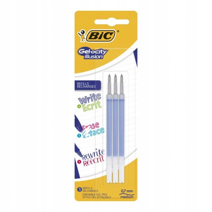 BIC GEL-OCITY STIC Długopis żelowy ze skuwką 0.5mm niebieski 10 SZTUK