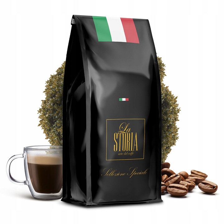 Kawa ziarnista 1kg LA STORIA Sellezione Speciale 100% Arabica Świeżo Palona