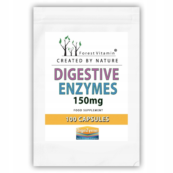 ENZYMY TRAWIENNE COMPLEX DIGEZYME 100 kaps LAKTAZA MOCNE