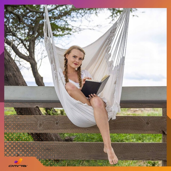 Fotel wiszący krzesło Brazylijskie Huśtawka Hamak Ogrodowy Na Balkon