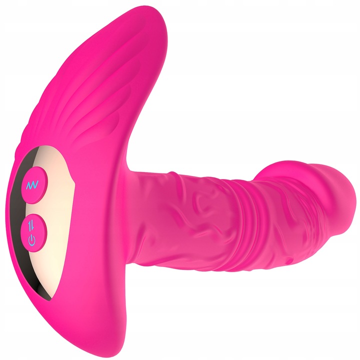 Posuwisty Wibrator Damski, Penis Motylek Pod Majtki, Dildo na Smartfon APP