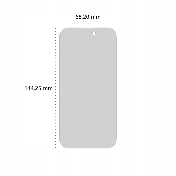 Szkło hartowane prywatyzujące 9H BananPrivacy do Apple iPhone 14 Pro
