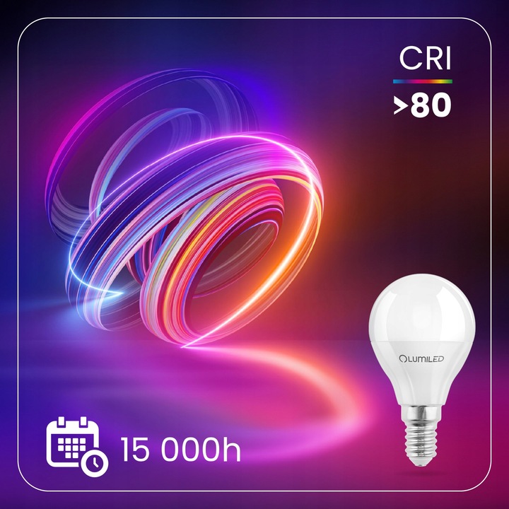 6x Żarówka LED E14 Mała Kulka 8W =80W 880lm 4000K PREMIUM LUMILED NIE