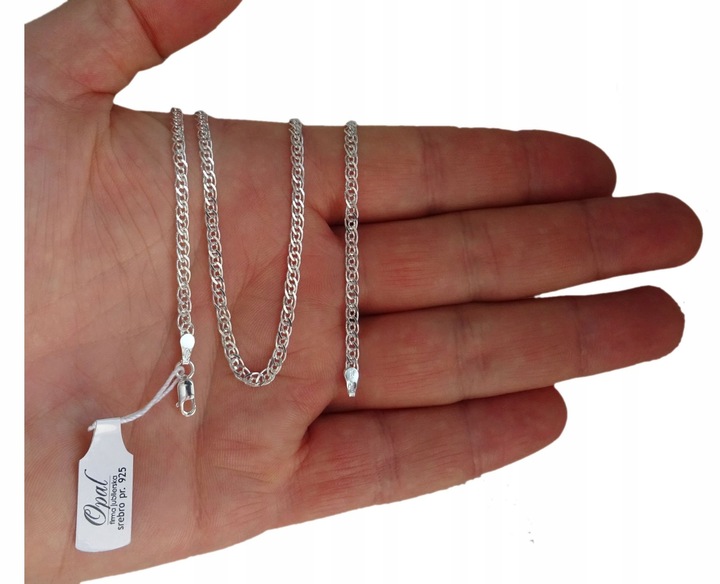 ŁAŃCUSZEK SREBRNY 925 MONALIZA DAMSKI 50 CM PREZENT