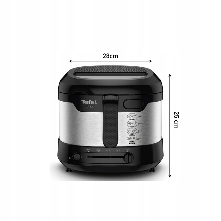 Frytkownica tradycyjna TEFAL Uno 1kg FF215D do Smażenia 1600 W