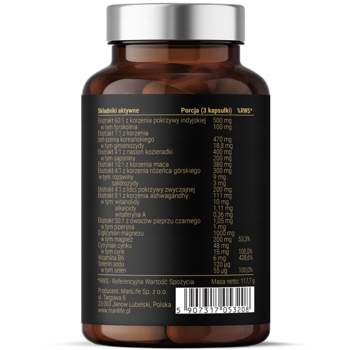 TESTOSTERON tabletki | Naturalny Booster TESTOSTERONU | ManLife TestoBear