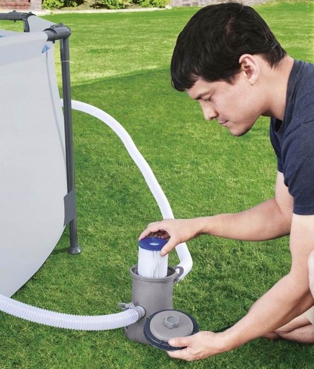 Basen stelażowy 366x76 POMPA FILTR Rodzinny ZESTAW ogrodowy