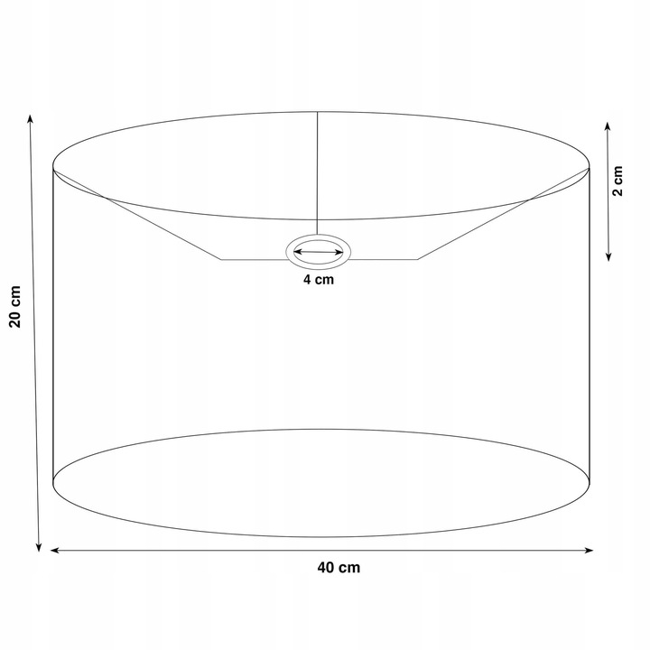 ABAŻUR DO LAMPY SUFITOWEJ LAMPKI NOCNEJ 40CM