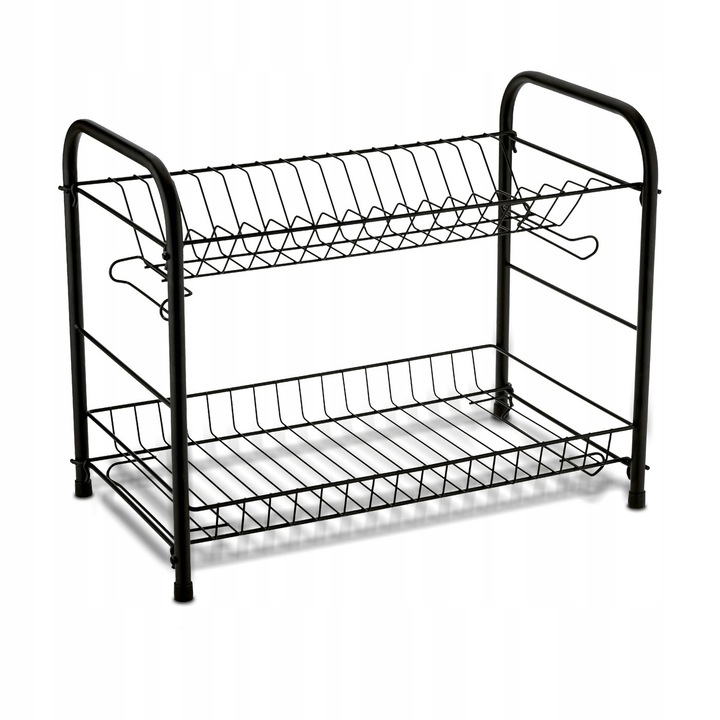 DWUPOZIOMOWA suszarka do naczyń DUŻA suszarka Z TACKĄ 53x33x24cm Nova Tadar