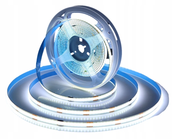 Taśma LED Neon COB 12V 10m 320 diod 6000K BIAŁA ZIMNA HOMOGENICZNA 8MM