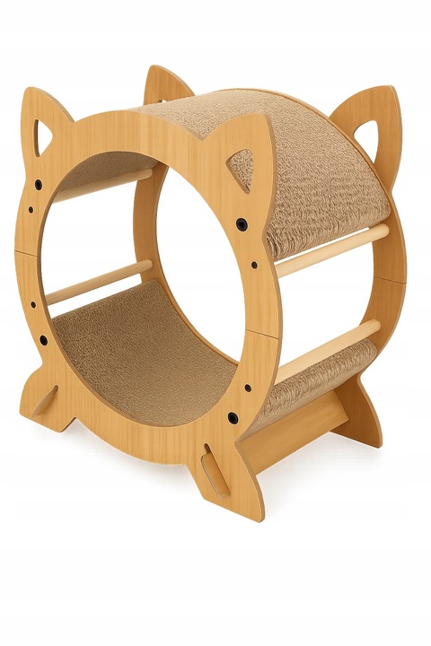 DRAPAK DLA KOTA legowisko do drapania domek TEKTUROWY budka KARTONOWY