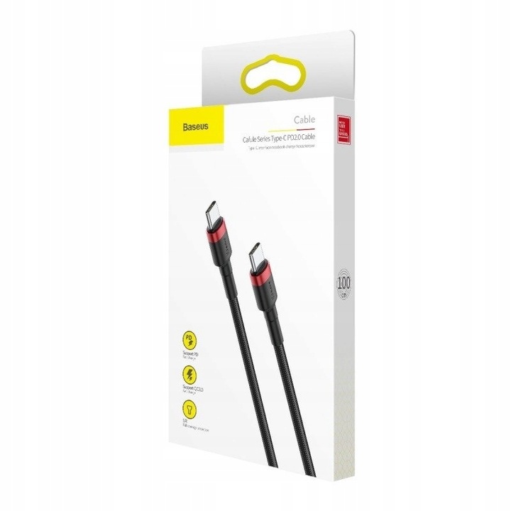 Kabel USB-C - USB-C Szybkie ładowanie typ-C 60W BASEUS PD mocny