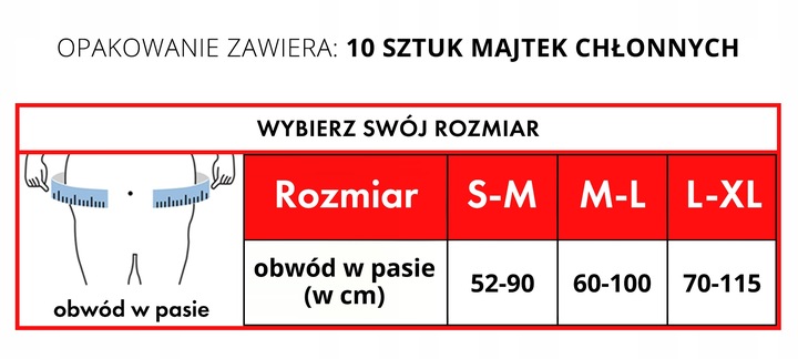MAJTKI CHŁONNE MENSTRUACYJNE DLA KOBIET EVEREVE 30 SZT. ROZ: M-L