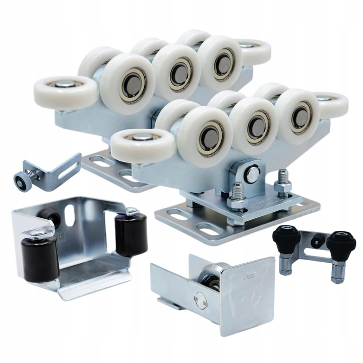 Wózek Wózki Rolki Do Bramy Przesuwnej Zestaw 80x80 8 Rolek Zestaw