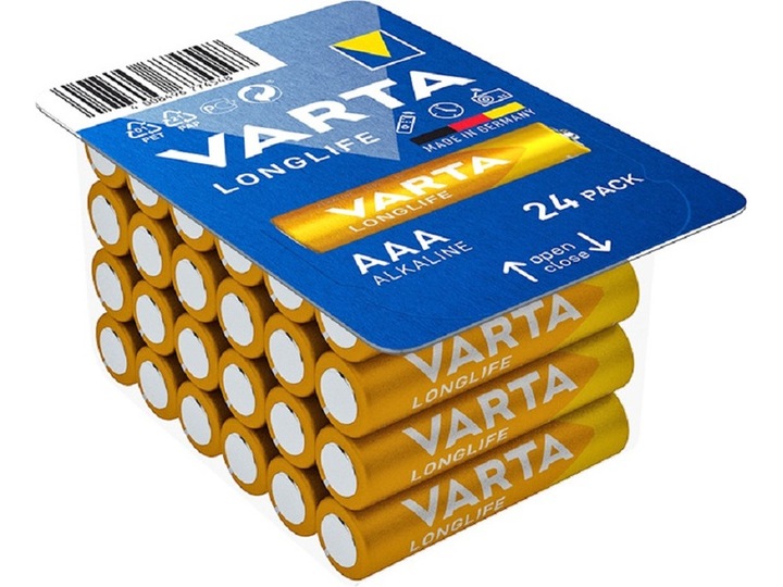 Baterie VARTA Longlife AAA 1.5V 24szt