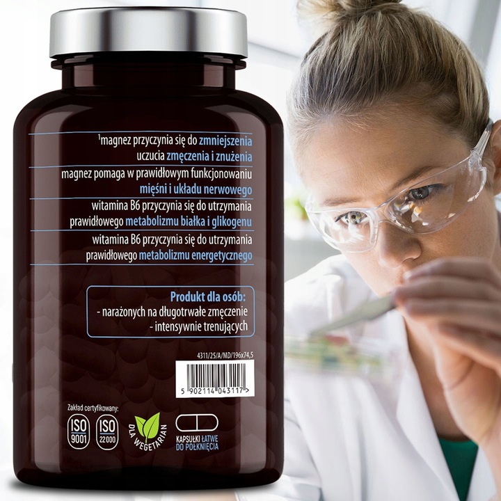 MAGNEZ NA SKURCZE ZMECZENIE STRES SEN 100% RWS COMPLEX 4 FORMY + WIT B6