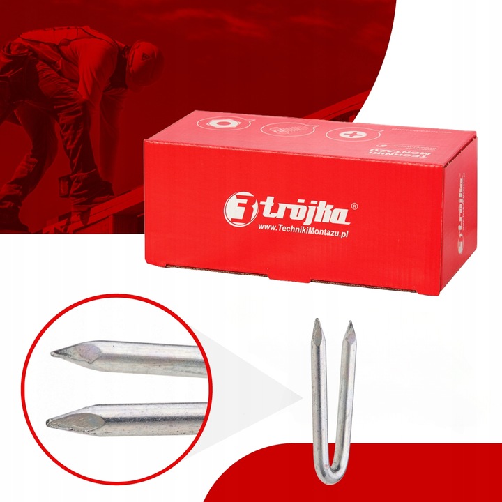 SKOBLE OCYNK GWOŹDZIE SIATKA LEŚNA 3.8 x 38 - OPAKOWANIE 5kg