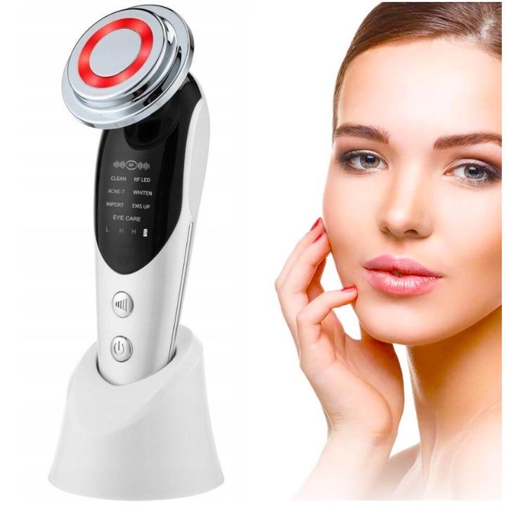 MASAŻ TWARZY MASAŻER LIFTINGUJĄCY UJĘDRNIAJĄCY 7W1 EMS MEZOTERAPIA LIFTING