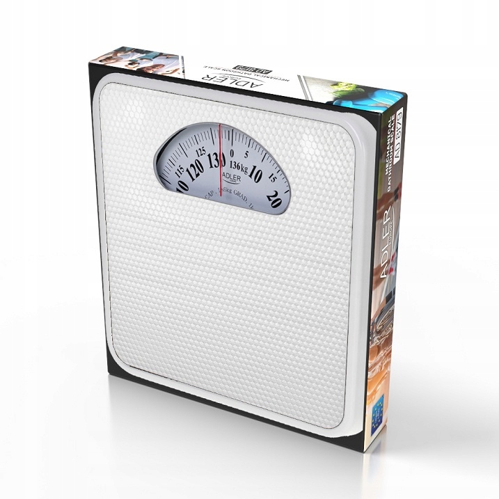 WAGA ŁAZIENKOWA MECHANICZNA DO 136kg ANALOGOWA ADLER AD8179