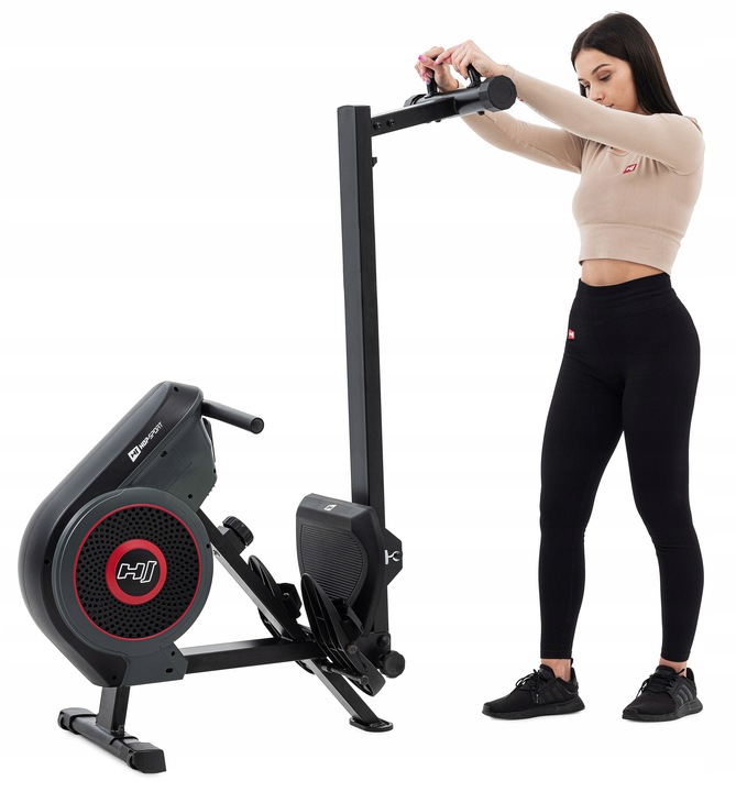 Wioślarz treningowy powietrzny składany regulacja