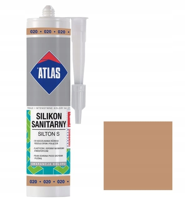 ATLAS SILIKON SANITARNY SILTON S 020 BEŻOWY 280ml