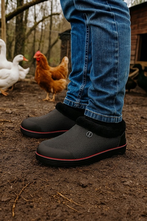 KALOSZE Zimowe MĘSKIE MOCNO Ocieplane Chodaki ŚNIEGOWCE PIANKOWE P3