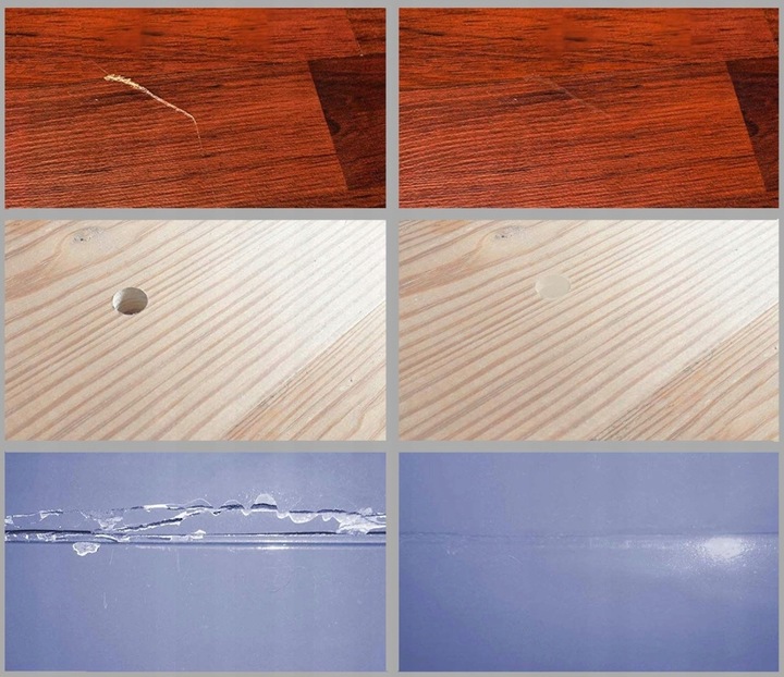 MEGA DUŻY ZESTAW NAPRAWCZY DO PANELI MEBLI NAPRAWY RYS DREWNA DRZWI