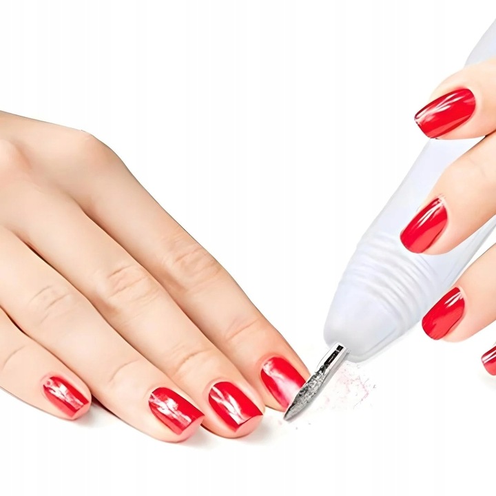 FREZARKA DO PAZNOKCI MANICURE PEDICURE PROFESJONALNA MOCNA 20W frezy zestaw