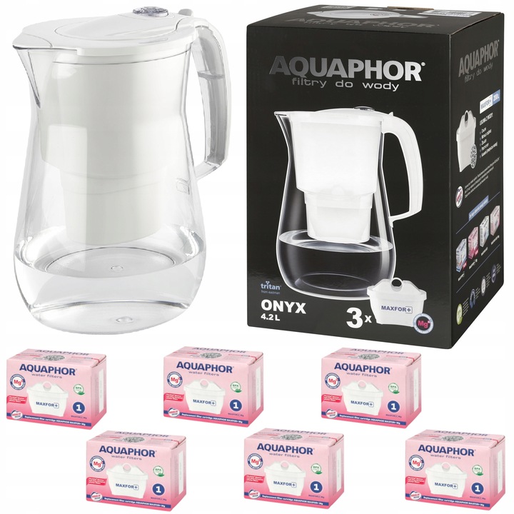 Dzbanek filtrujący Aquaphor Onyx 4,2 + 6 Maxfor Mg